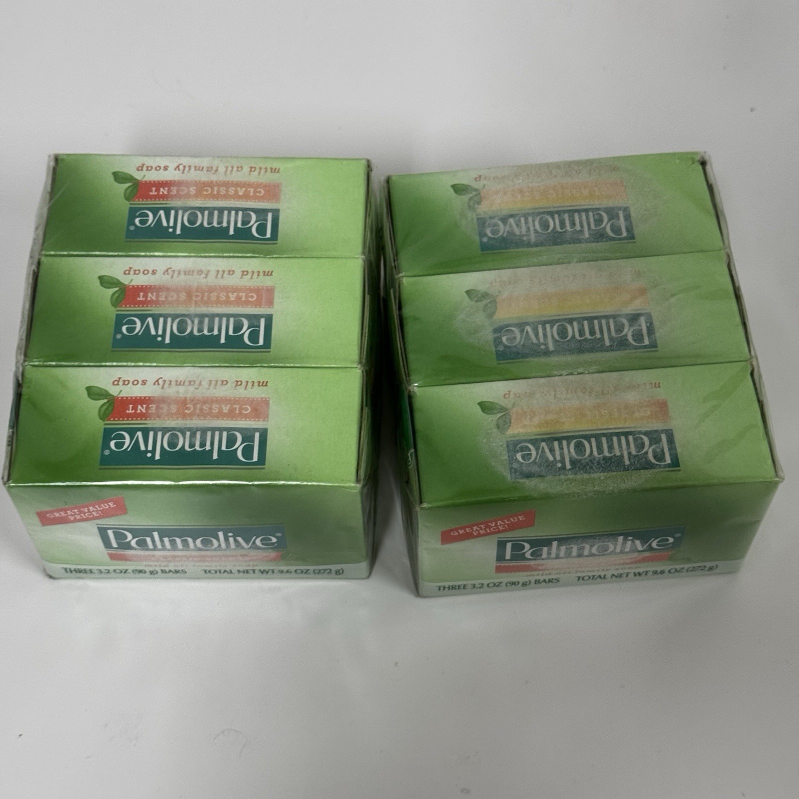 LOT OF 6 Palmolive Mild Soap Classic Scent 3.2oz each Bars of Soap W Tallowate