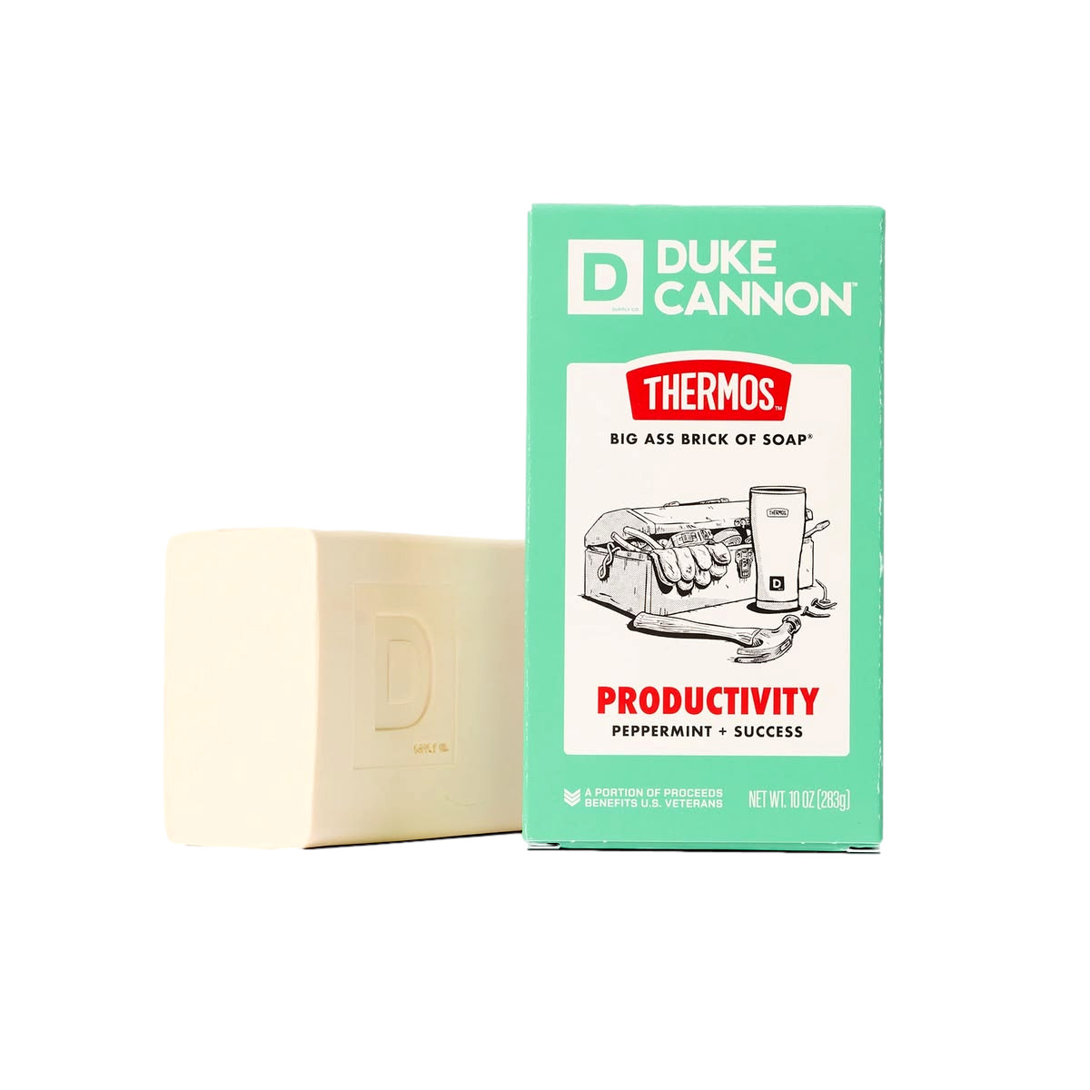 Duke Cannon Thermos™ Big Ass Brick Soap Productivity Peppermint Lot 2Benefit Vet