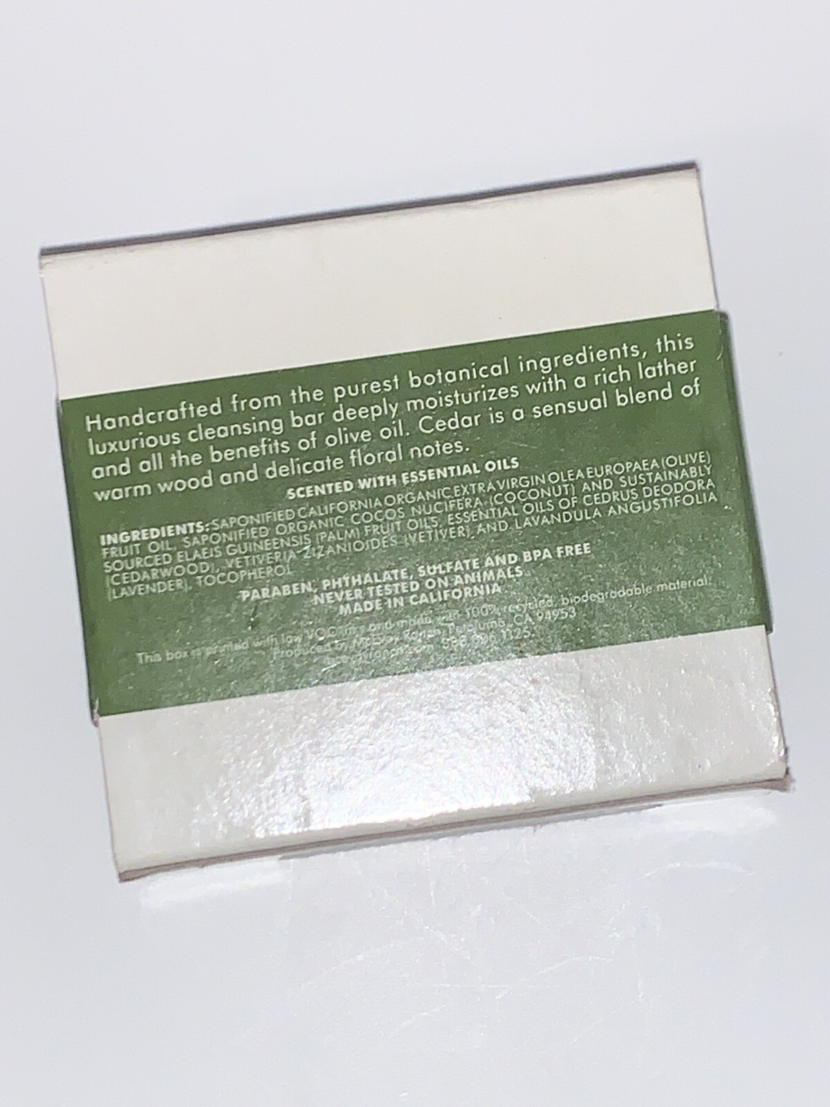 NWT80 Acres CEDAR • OLIVE OIL SOAP • 5.4 OZ / 153G