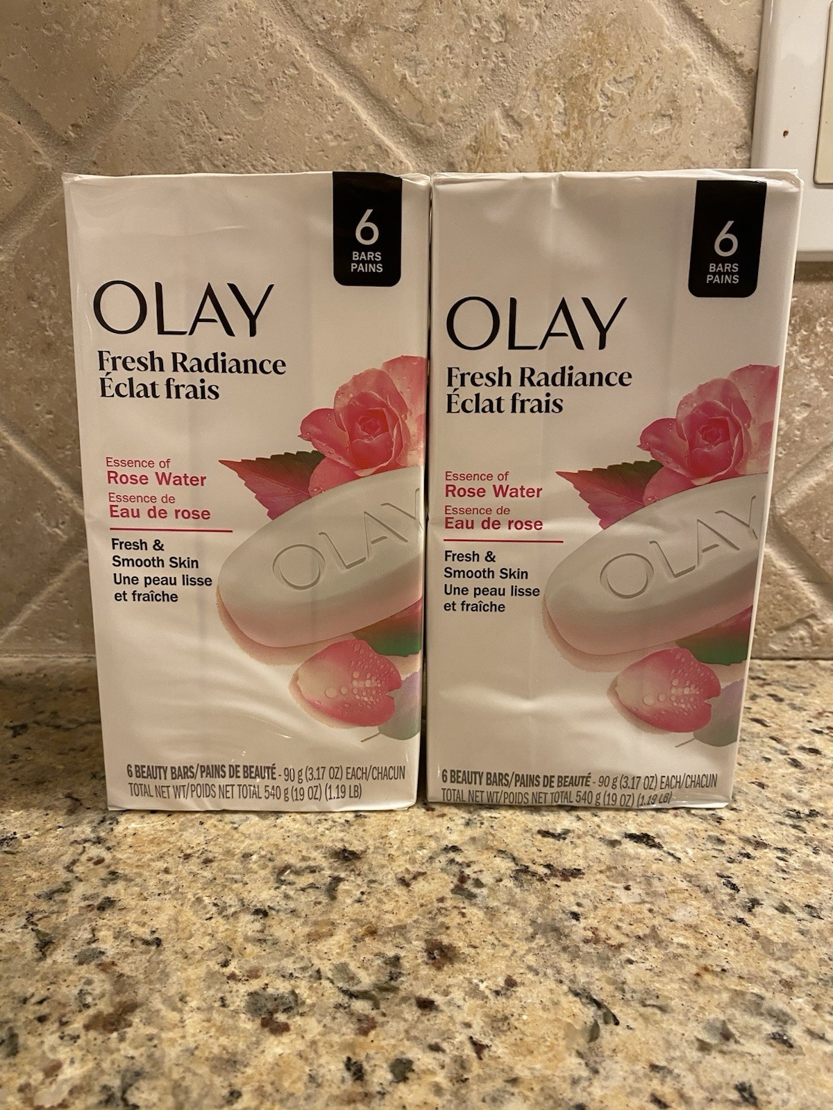 12 Bars Of OLAY Fresh Radiance Beauty Bar Soap w/Rose Water