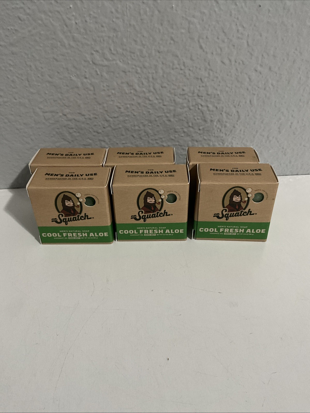 Dr. Squatch Cool Fresh Aloe Bar Soap Travel Size 2.3 oz Lot Of 6 New