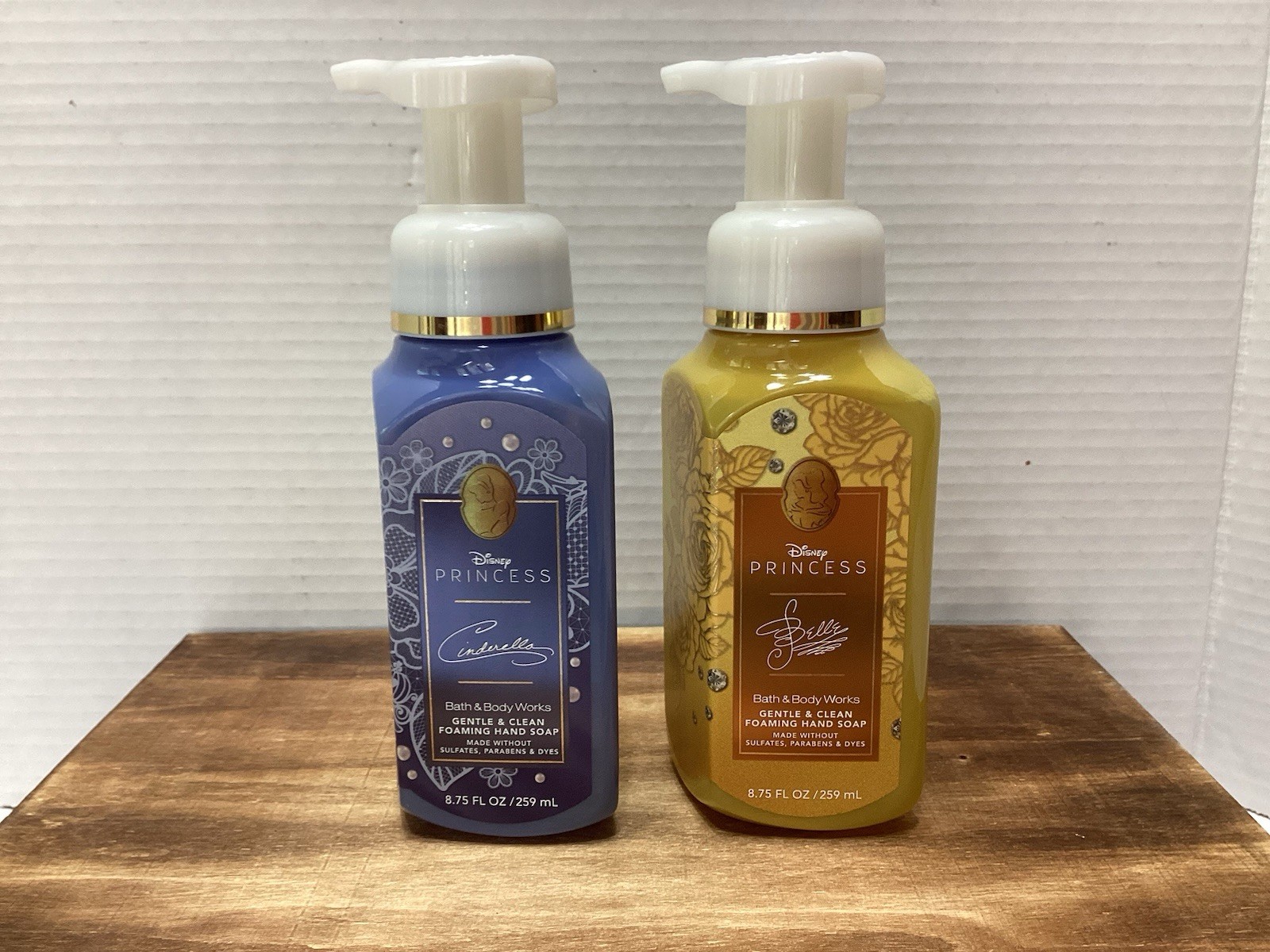 Bath & Body Works Gentle Foaming Soap 2 Disney Princess BELLE & Cinderella