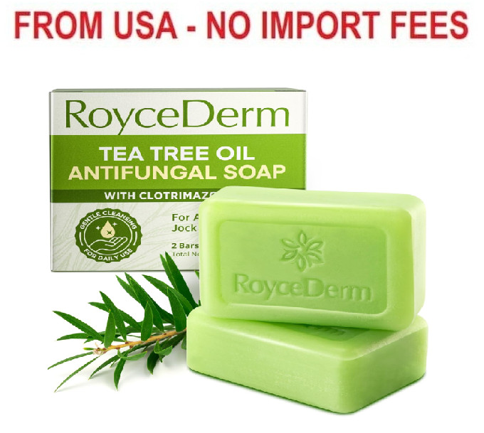 Roycederm Antifungal Bar Soap – Tea tree Oil Soap – Athlete’s Foot Treatment for