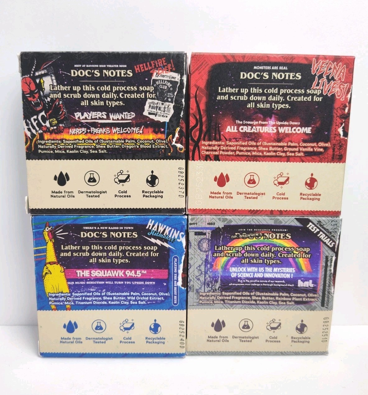 Stranger Things x Dr. Squatch Men’s Soap 4 Pack FULL SET