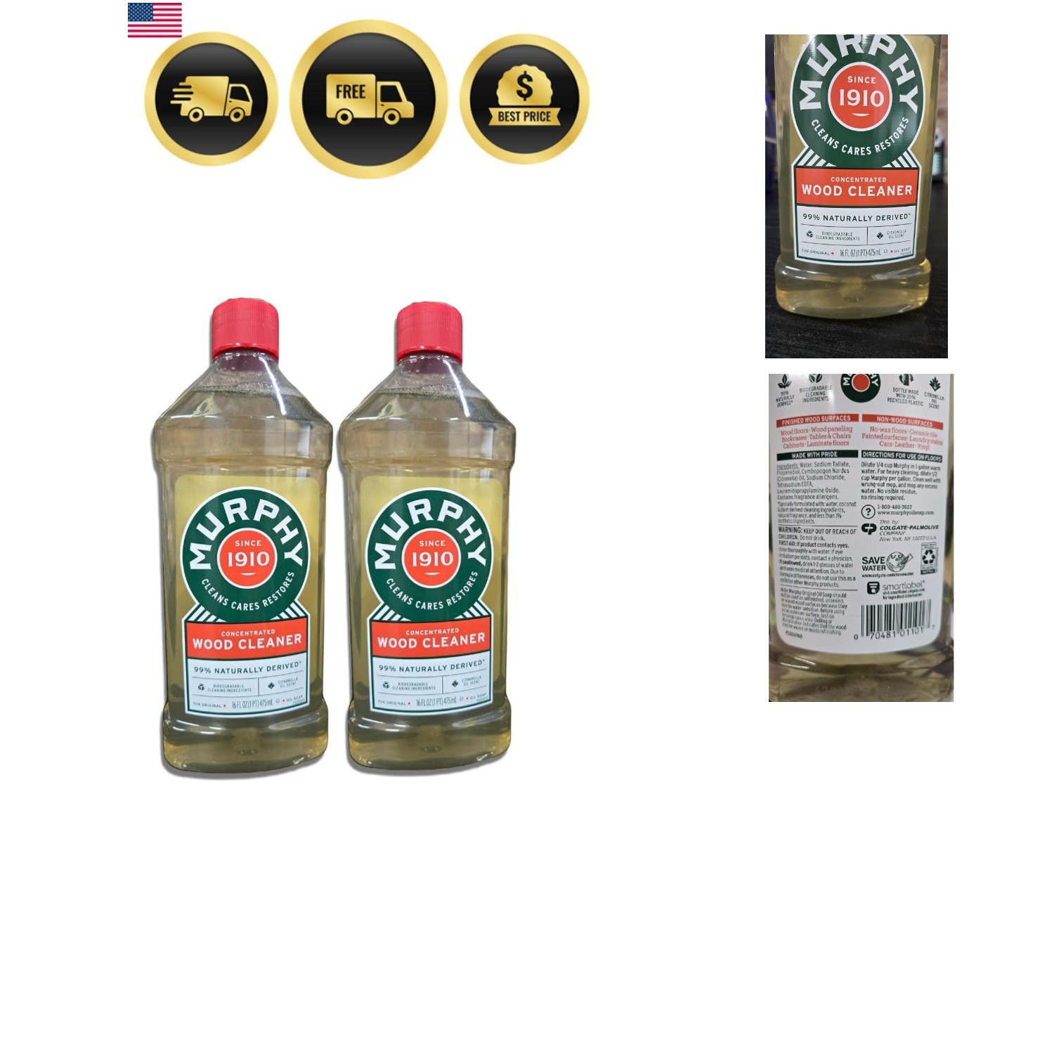 Oil Soap, Formula 16 fl oz 473 ml – Pack of 2