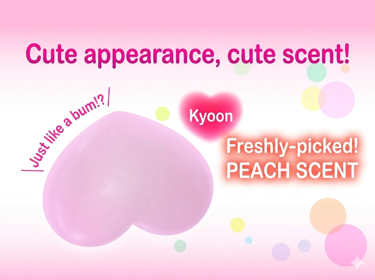 Pelican Koisuru Oshiri Peach Scrub Soap 80g x2 Exfoliating Body Care Japan