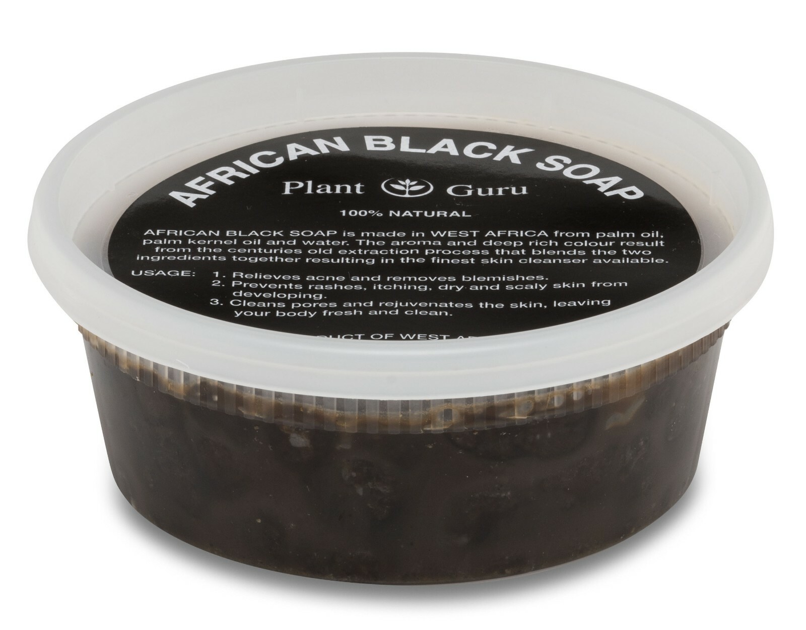 Aromatherapy African Black Soap Paste Raw Organic 100% Pure With Essential Oils