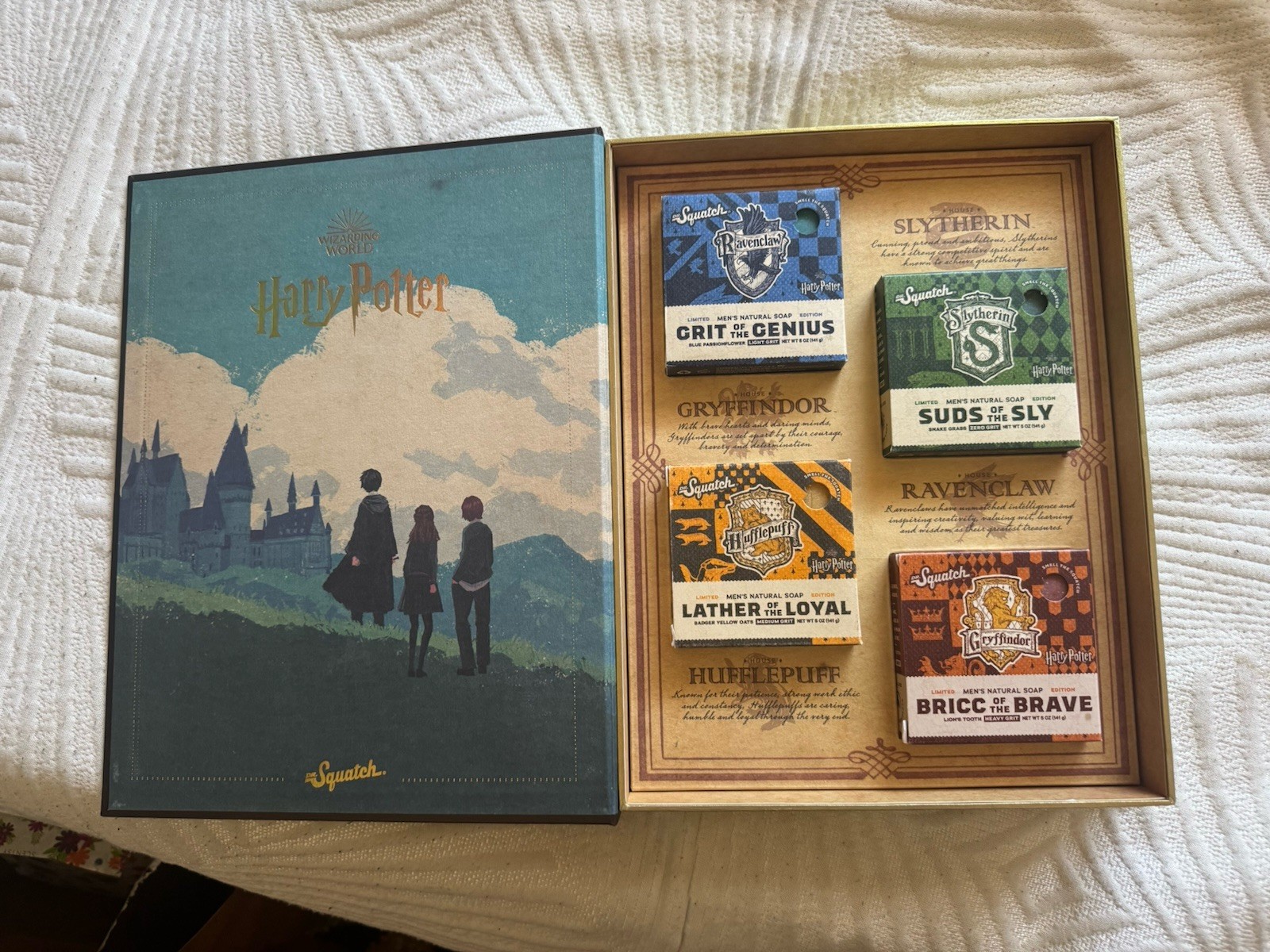 Limited Edition Dr. Squatch Harry Potter Collection 4 piece Soap Book Set