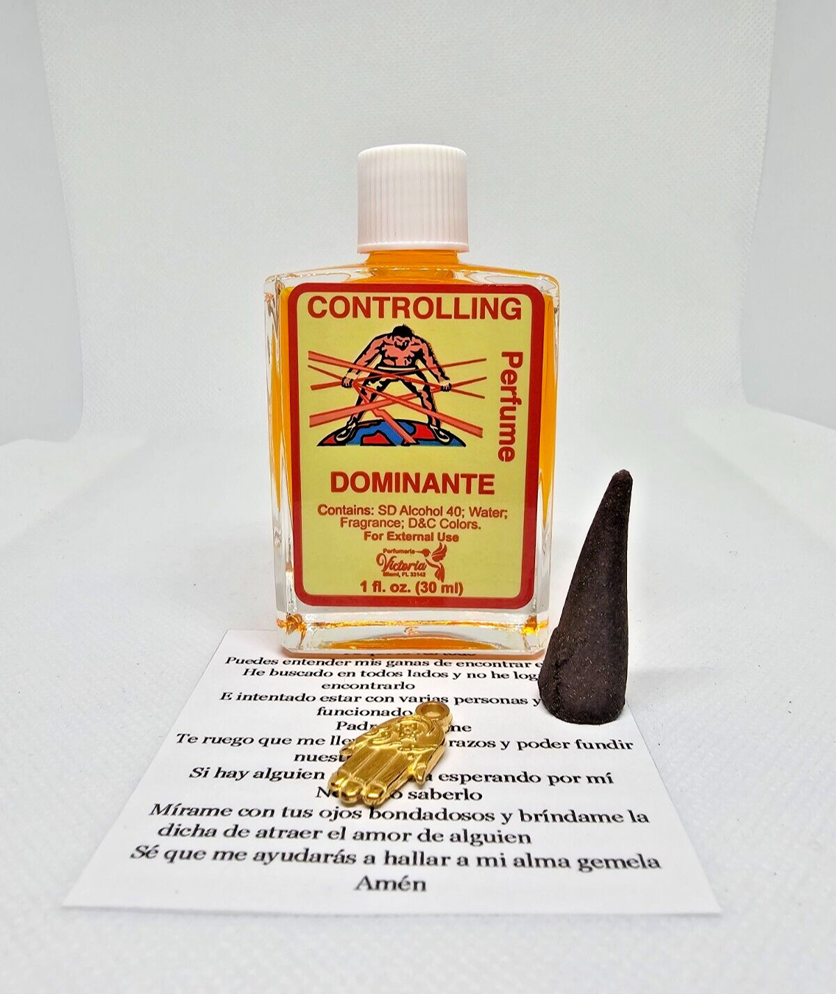 DOMINANTE PERFUME CON FEROMONA AL SER AMADO GRATIS: ORACION INCIENSO AMULETO 1PC