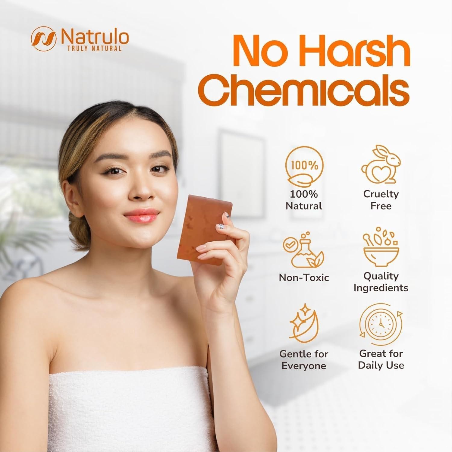 Natrulo Persimmon Soap Bar for Body Odor Control – Purifying Deodorizing Body