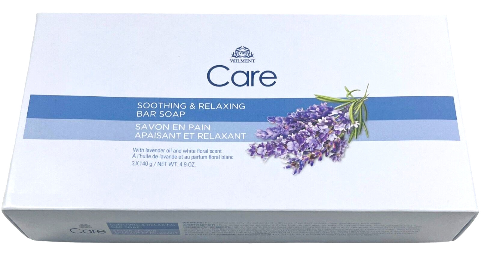 Avon Veilment Soothing & Relaxing Bar Soap with Lavender Oil 3 Bars – 3 x 140g