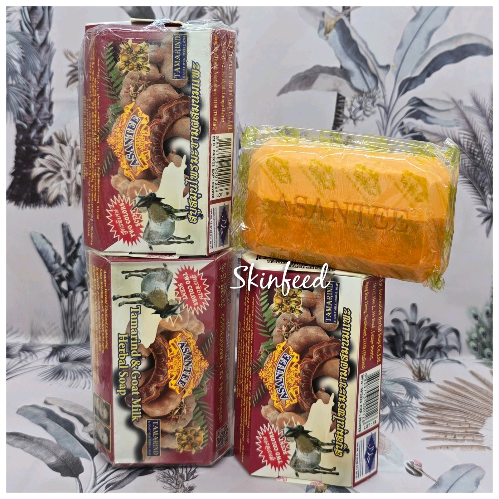12x Asantee Tamarind Goat Milk Honey Herbal Lightenin Soap Thailand 125g 🇺🇸