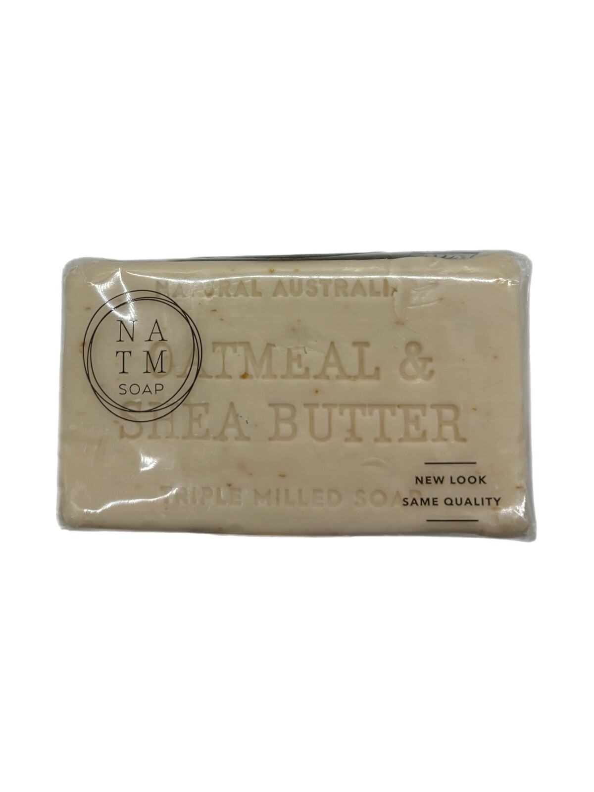 NATM Triple Milled Soap Bars Oatmeal Shea Butter 2 Count 7 Oz Each