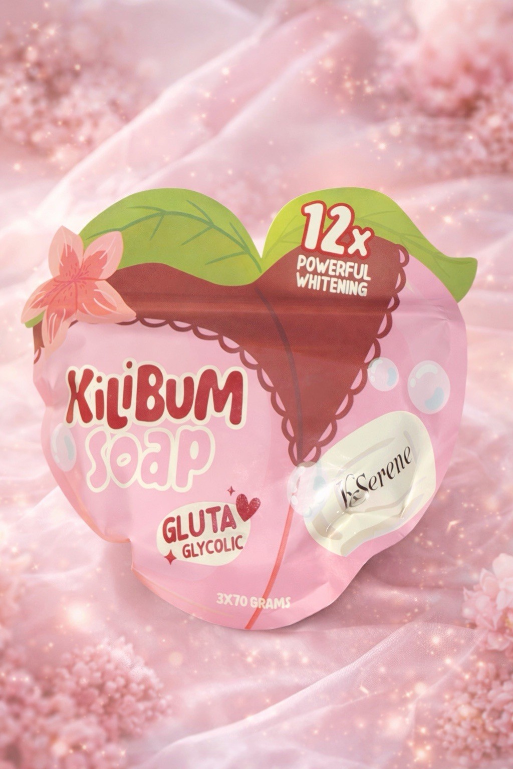 KSerene KiLiBUM Gluta Glycolic Soap 70g x 3 Bars