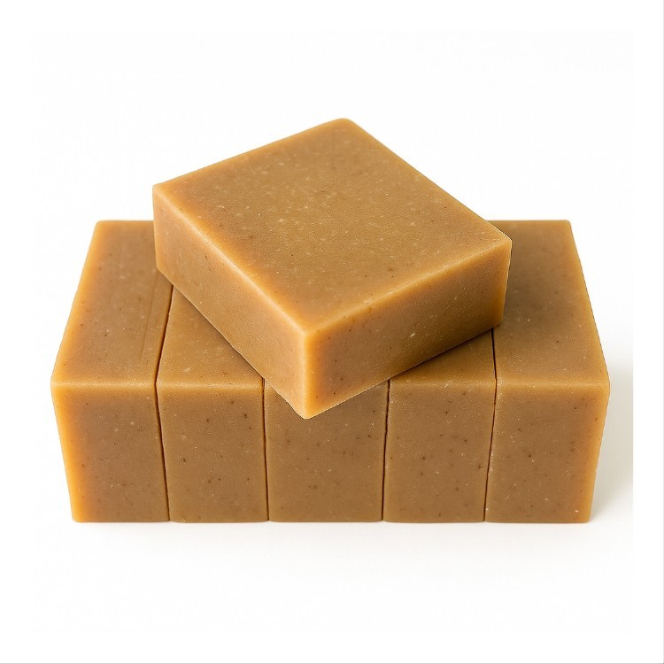 2.5 LB Bulk Oatmeal Goat’s Milk & Honey Soap – Handmade, Moisturizing & Gentle