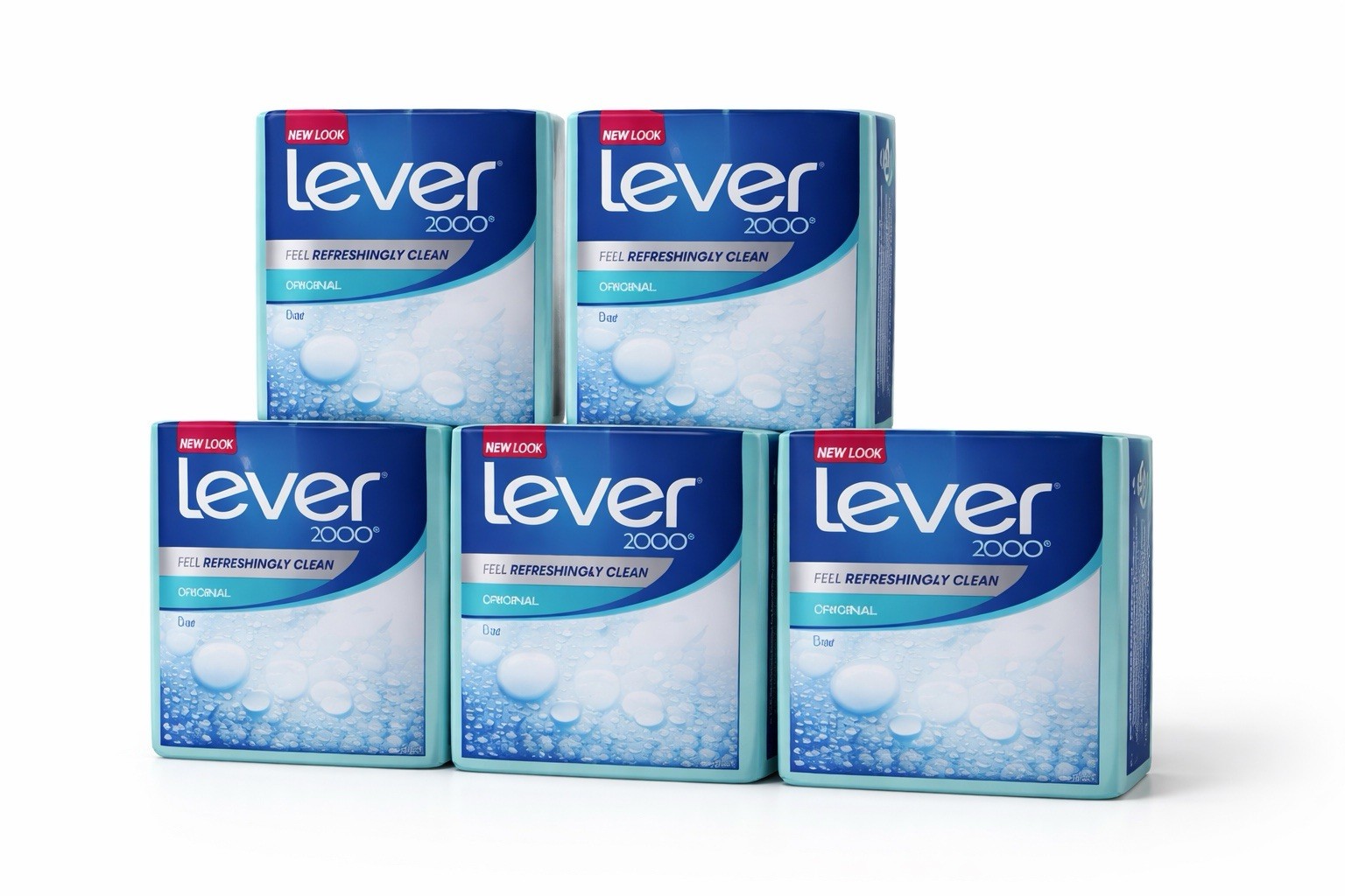 Lever 2000 Original Bar Soap 5 Pack Face & Body Clean Fresh Scent