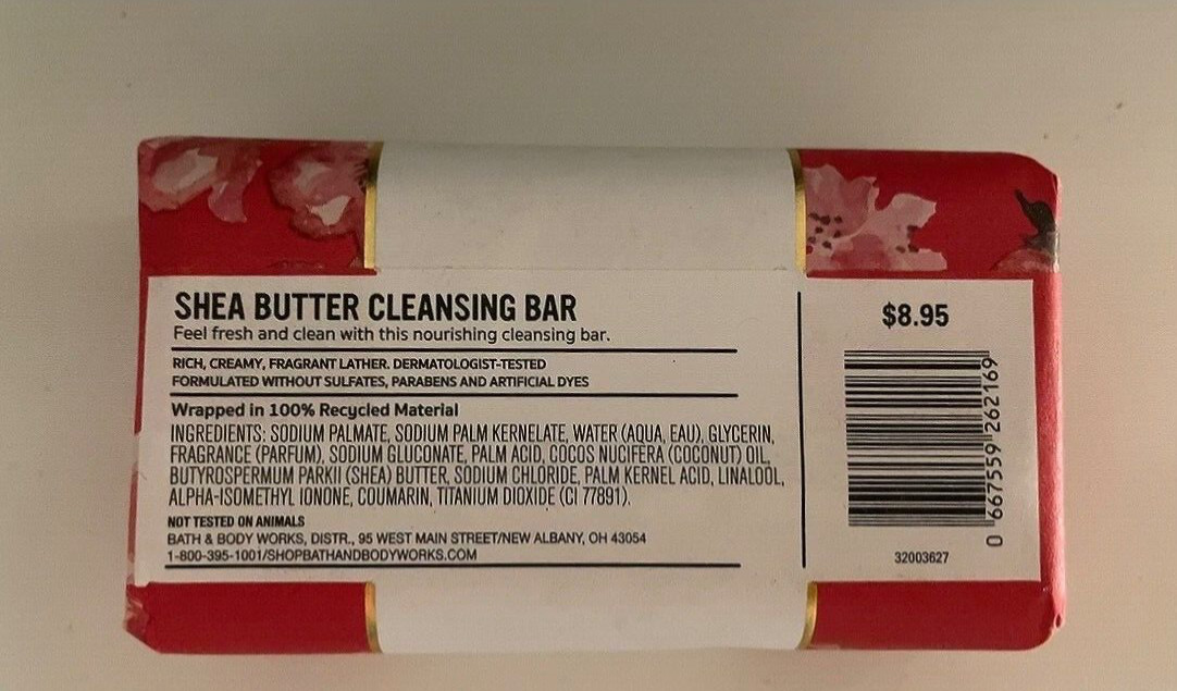 Bath & Body Works Shea Butter Cleansing Bar 5 oz Body Soap Sealed You Pick Scent
