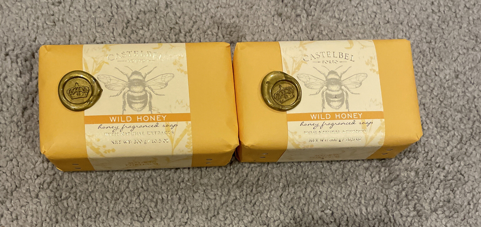 2 CASTELBEL Porto Wild Honey Body Soap Bar 10.5OZ