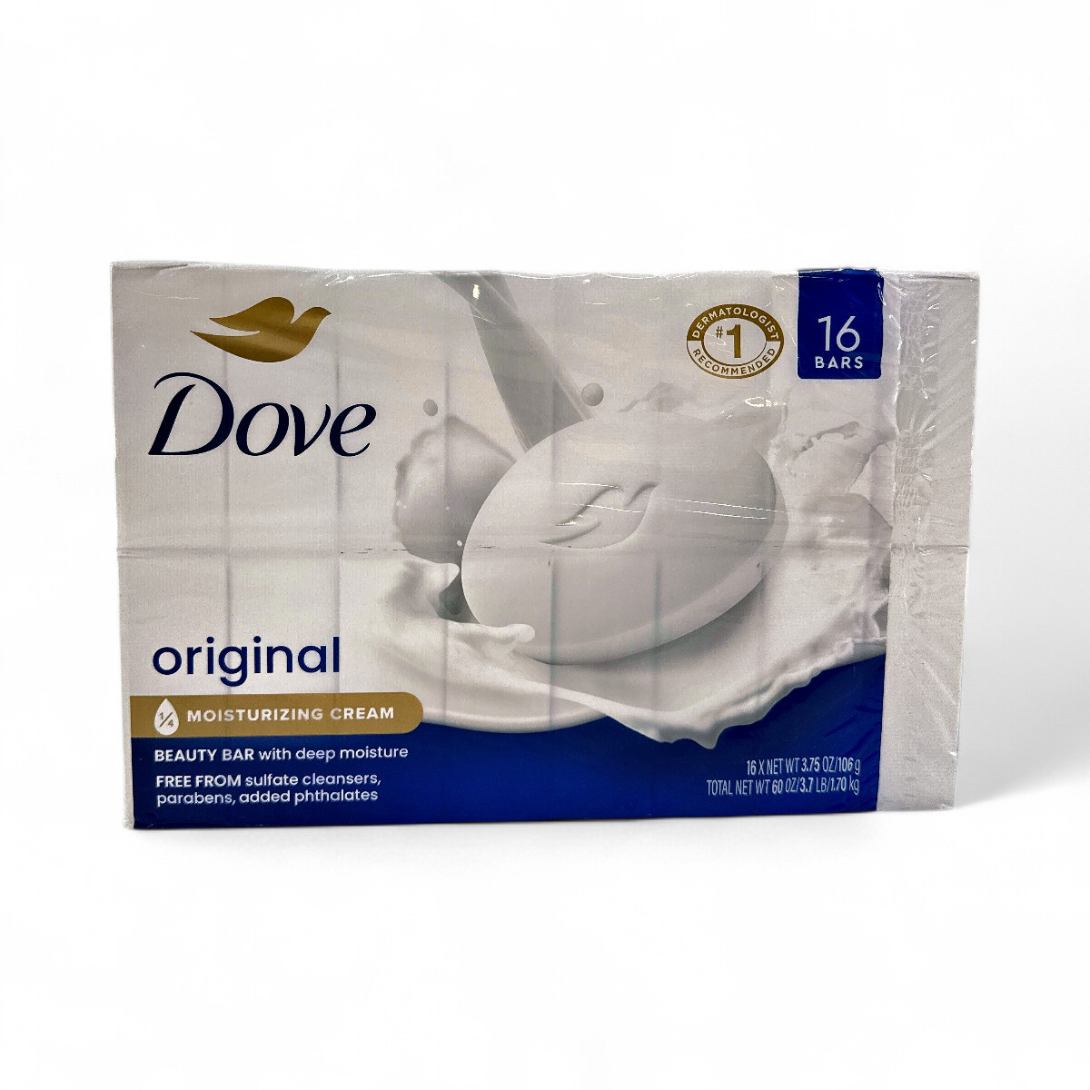 Dove Beauty Bar Original White Moisturizing Soap – 3.75 oz/ 16 Count