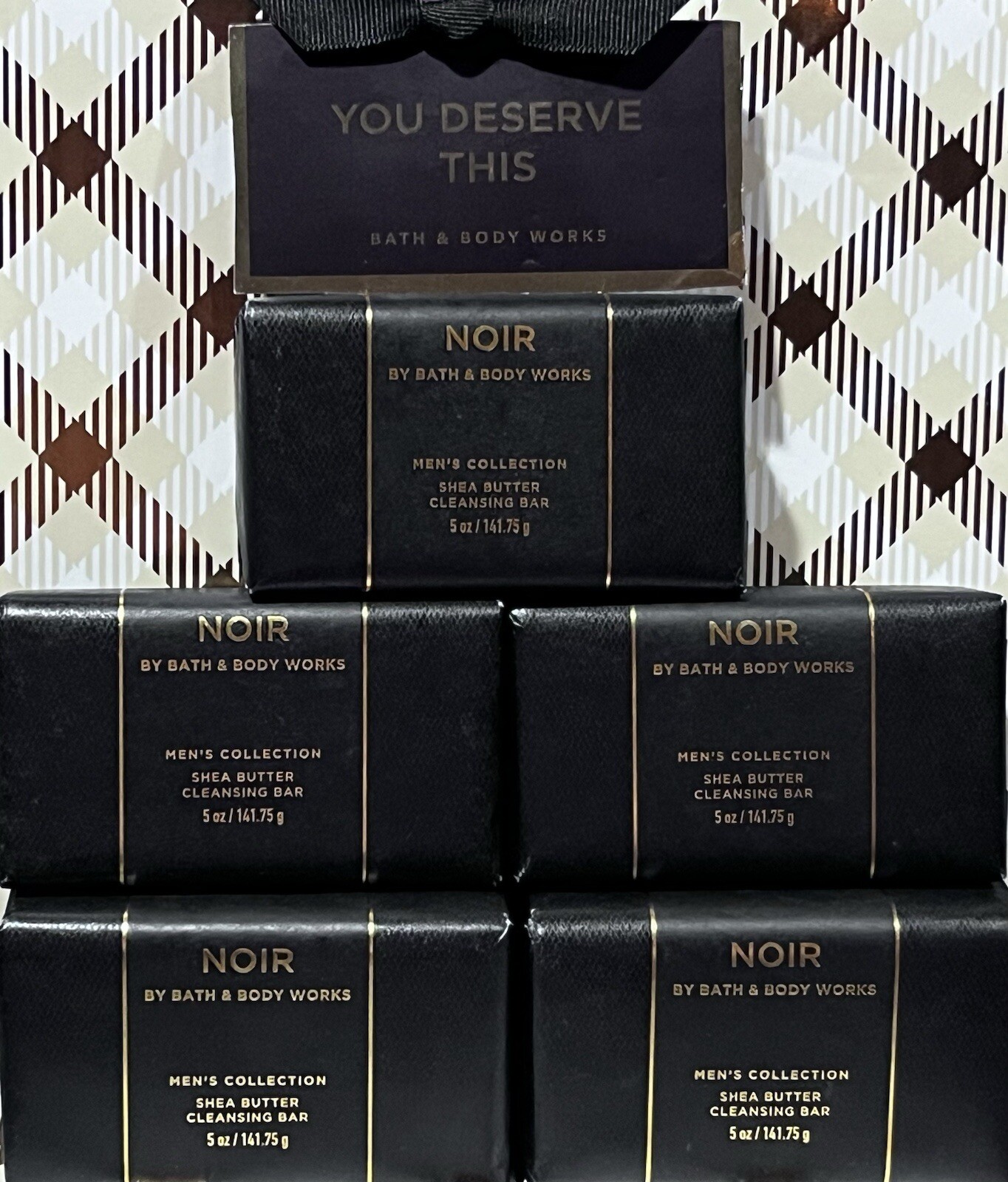 X5 NOIR Men’s Mens Collection Bath & Body Works Bar Shea Butter Cleansing Soap