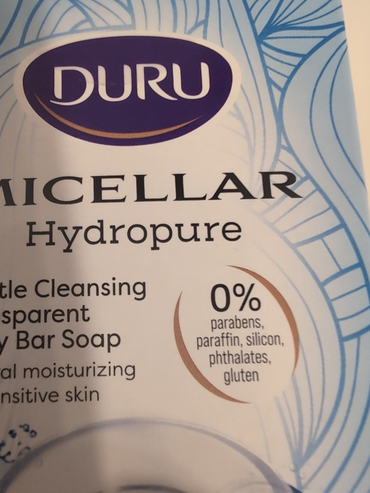 DURU MICELLAR HYDRO PURE GENTLE CLEANSING BODY BAR SOAP (3) Bars New!!!