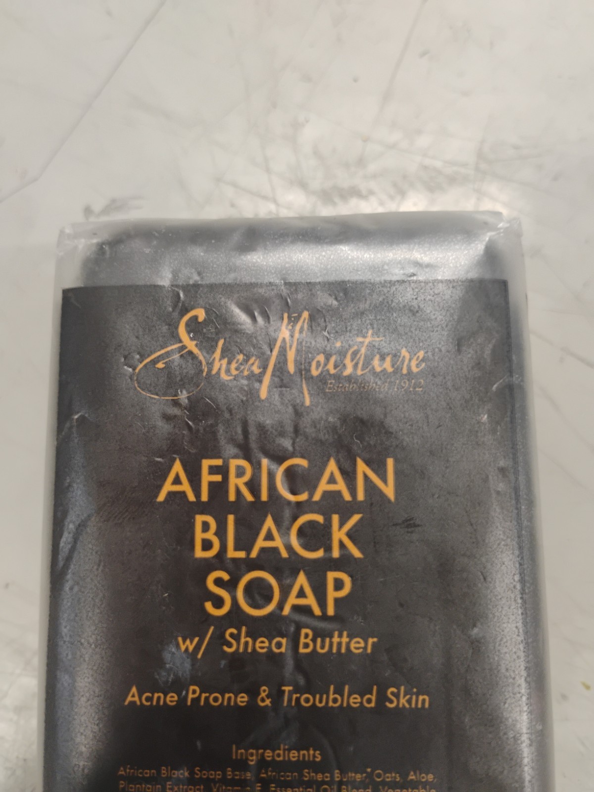 Shea Moisture Vegan African Black Soap 8 oz NEW Shea Butte Acne Prone Skin X4
