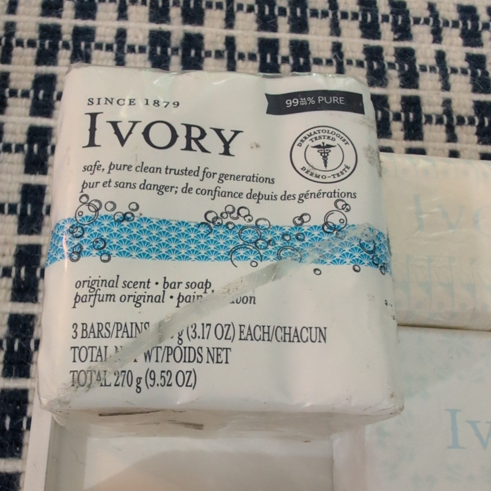 9 Bar Lot Vintage Original Ivory Bar Soap 3.2 oz Each Sealed Packages New!