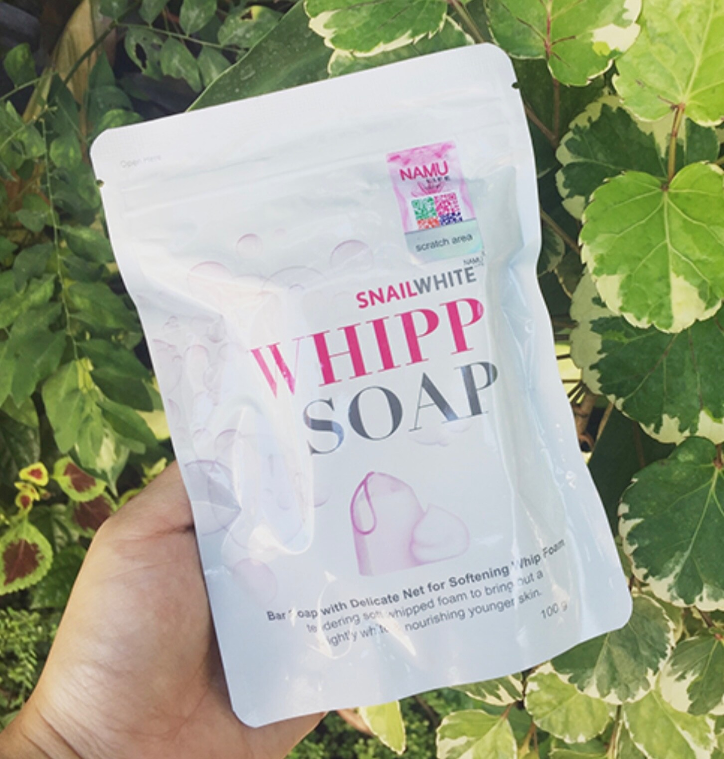 Snail White Whipp Bar Soap Facial Body Moisturize Delicate Net Softening 3x80g.