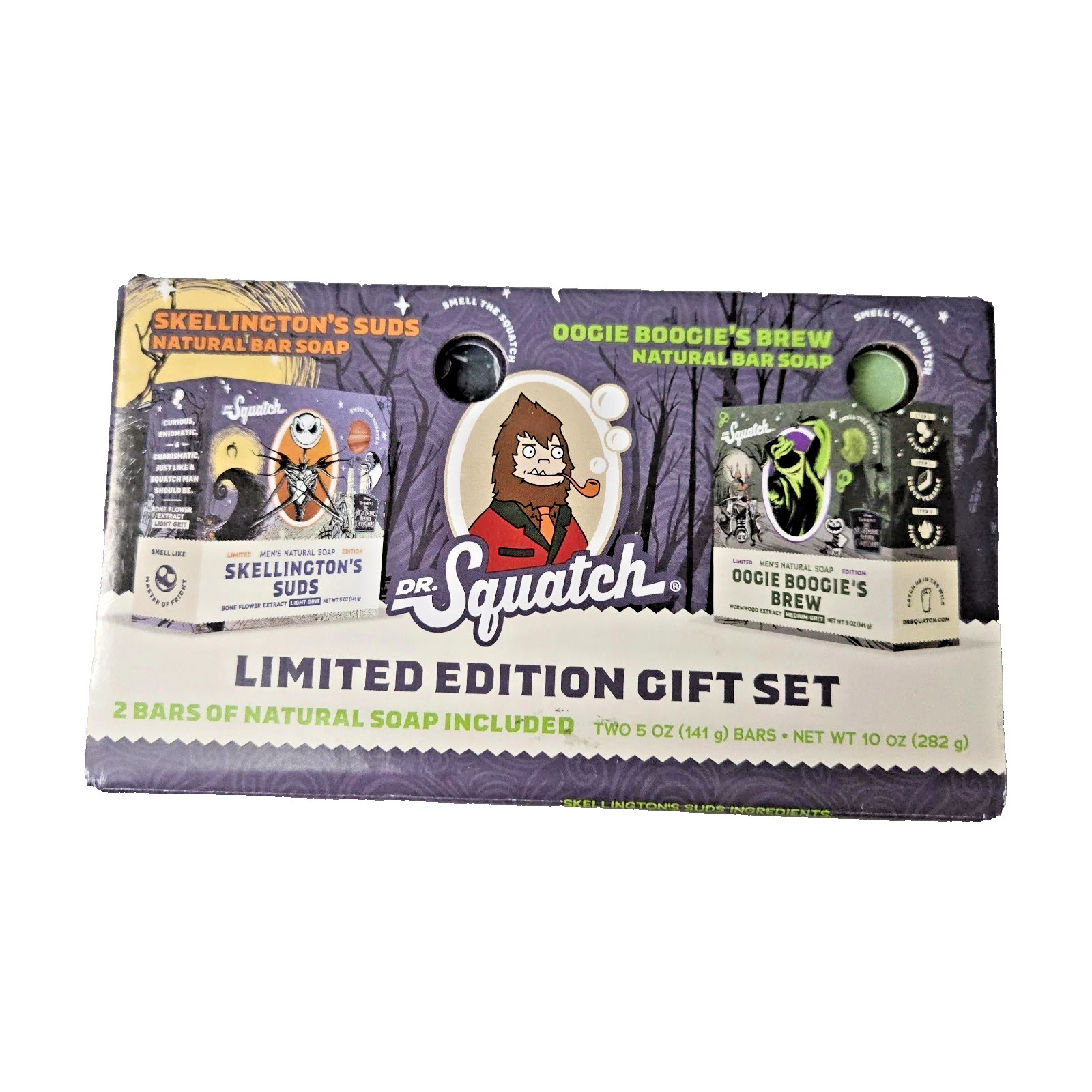 Dr Squatch Oogie Boogie’s Brew & Skellington’s Suds Soap Bar Limited Edition Set
