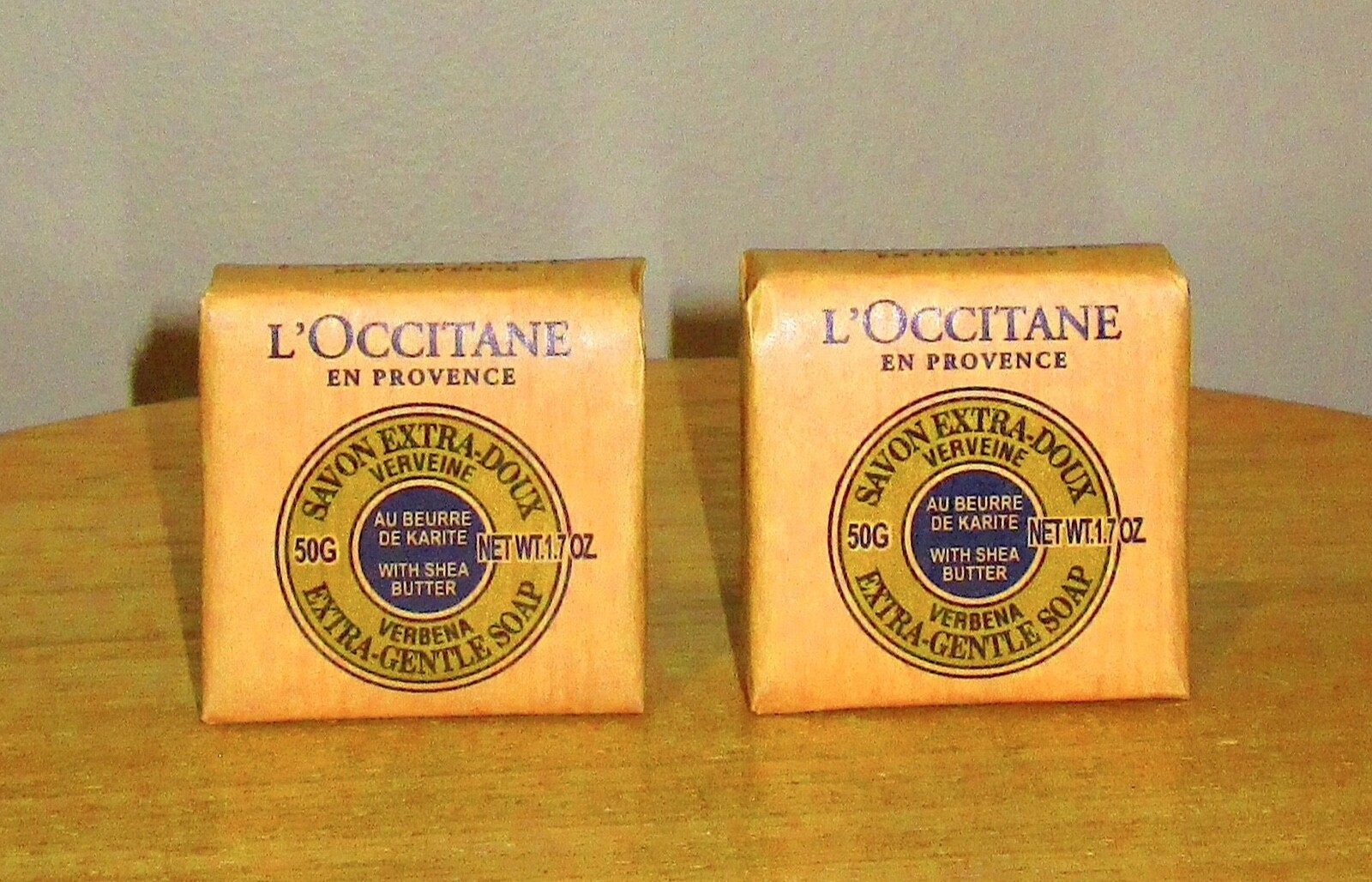 L’Occitane-Shea Verbena Extra-Gentle Bar Soaps for Hands & Body-1.7 oz each