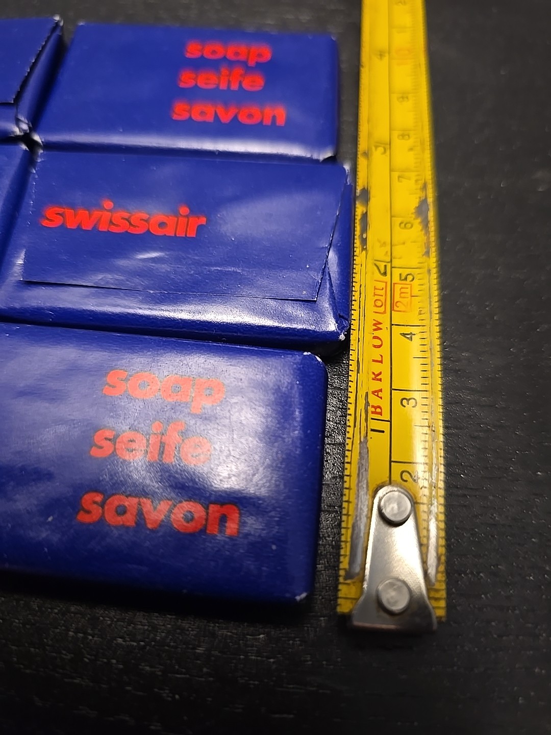 9 vintage bars mini small soaps Swissair Travel size seife Savon