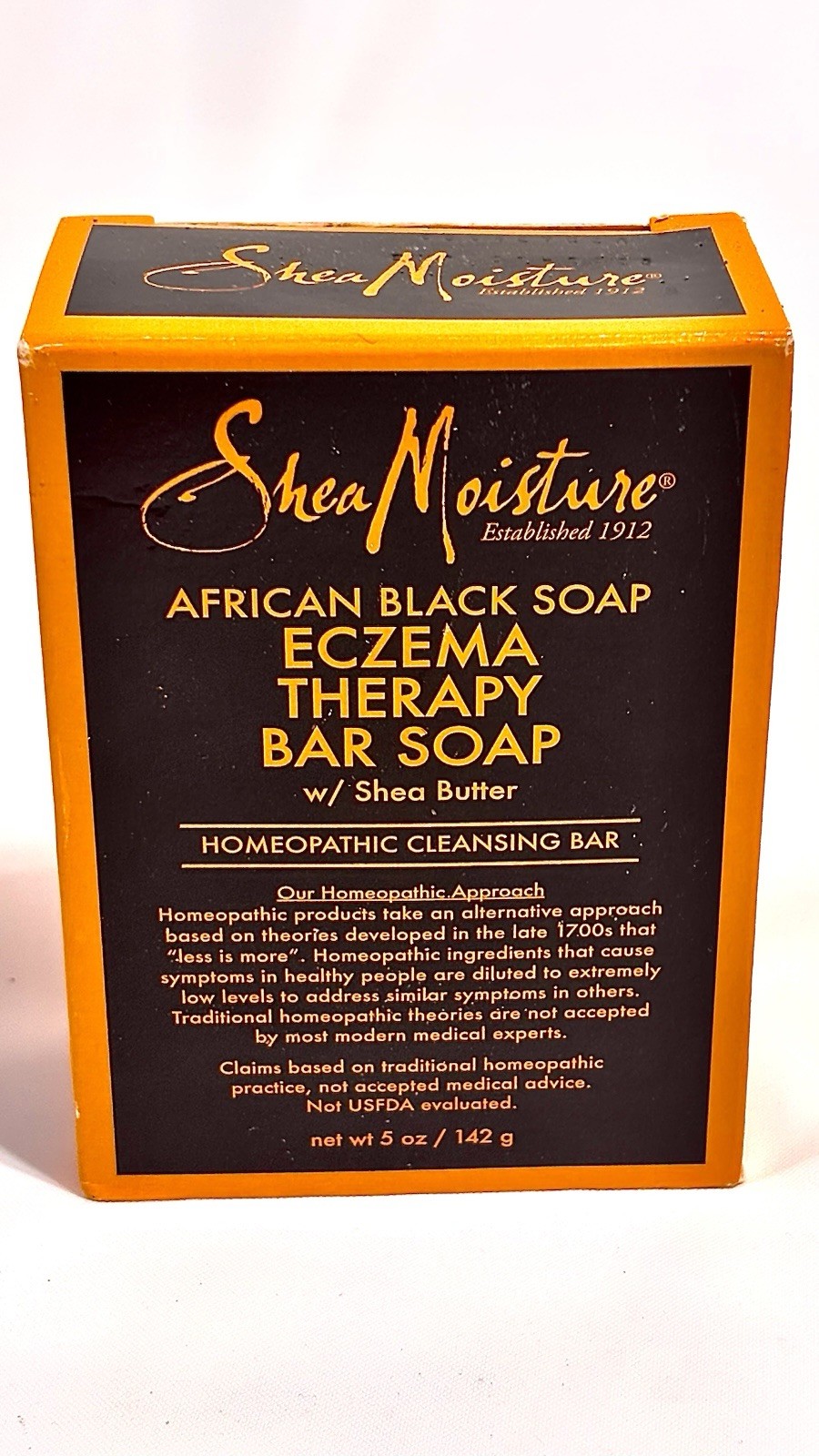Shea Moisture African Black Soap Eczema Therapy Bar Soap 5oz (2 Pack)