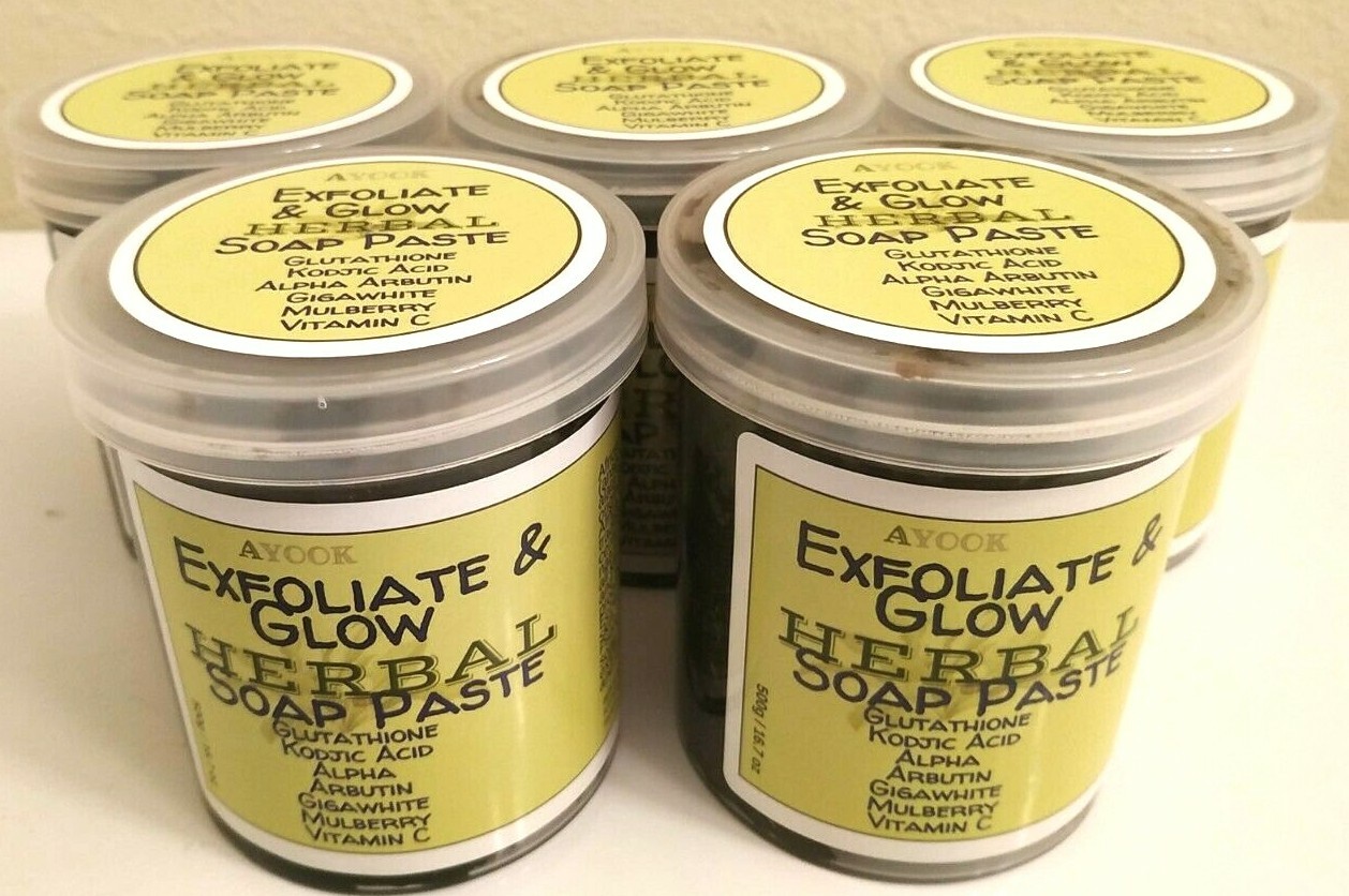 Lightening Black Soap Paste. Exfoliate and Glow 500g
