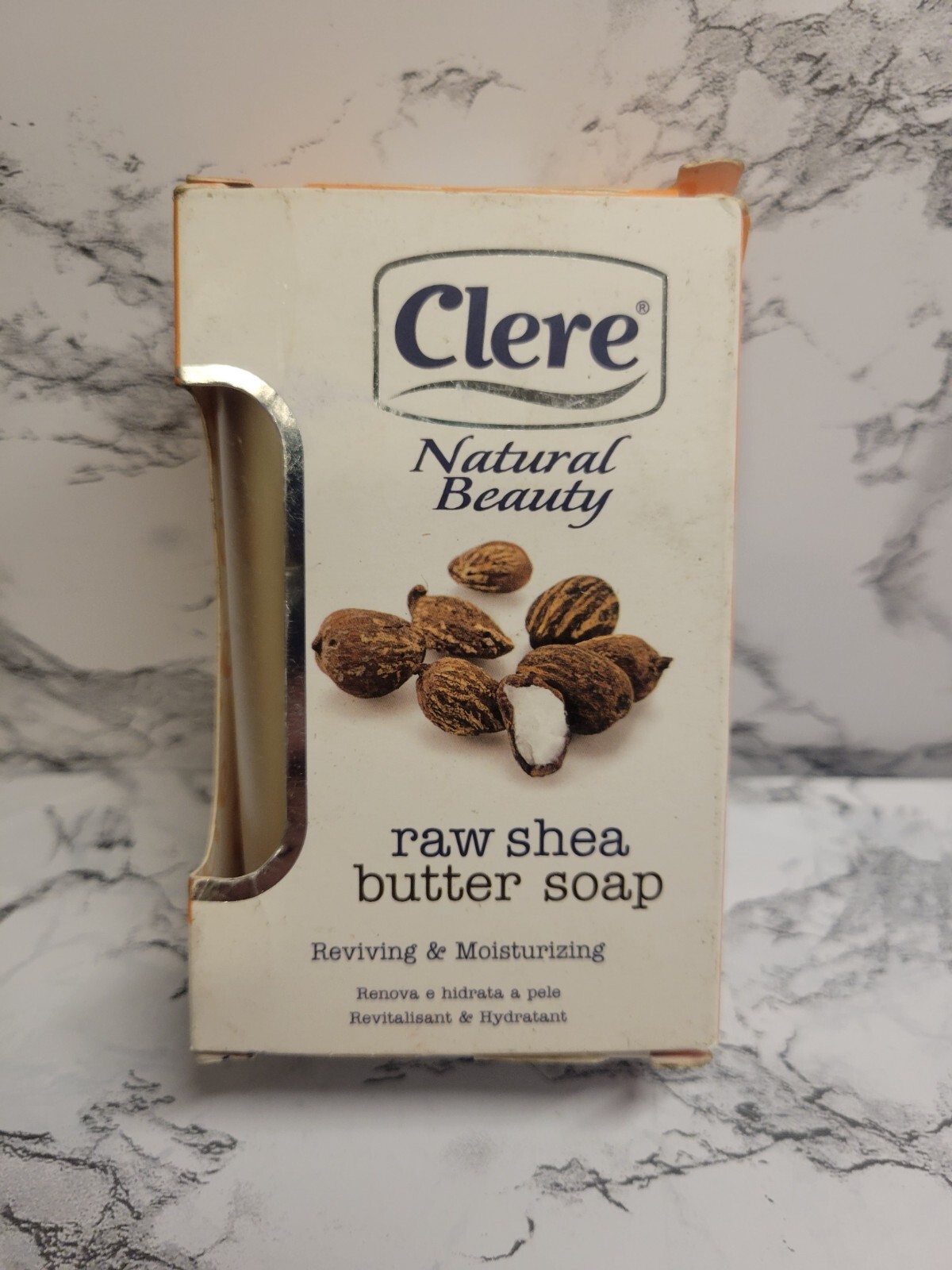 Clere Natural Beauty Raw Shea Butter Soap Reviving & Moisturizing 5.2oz 1 Bar
