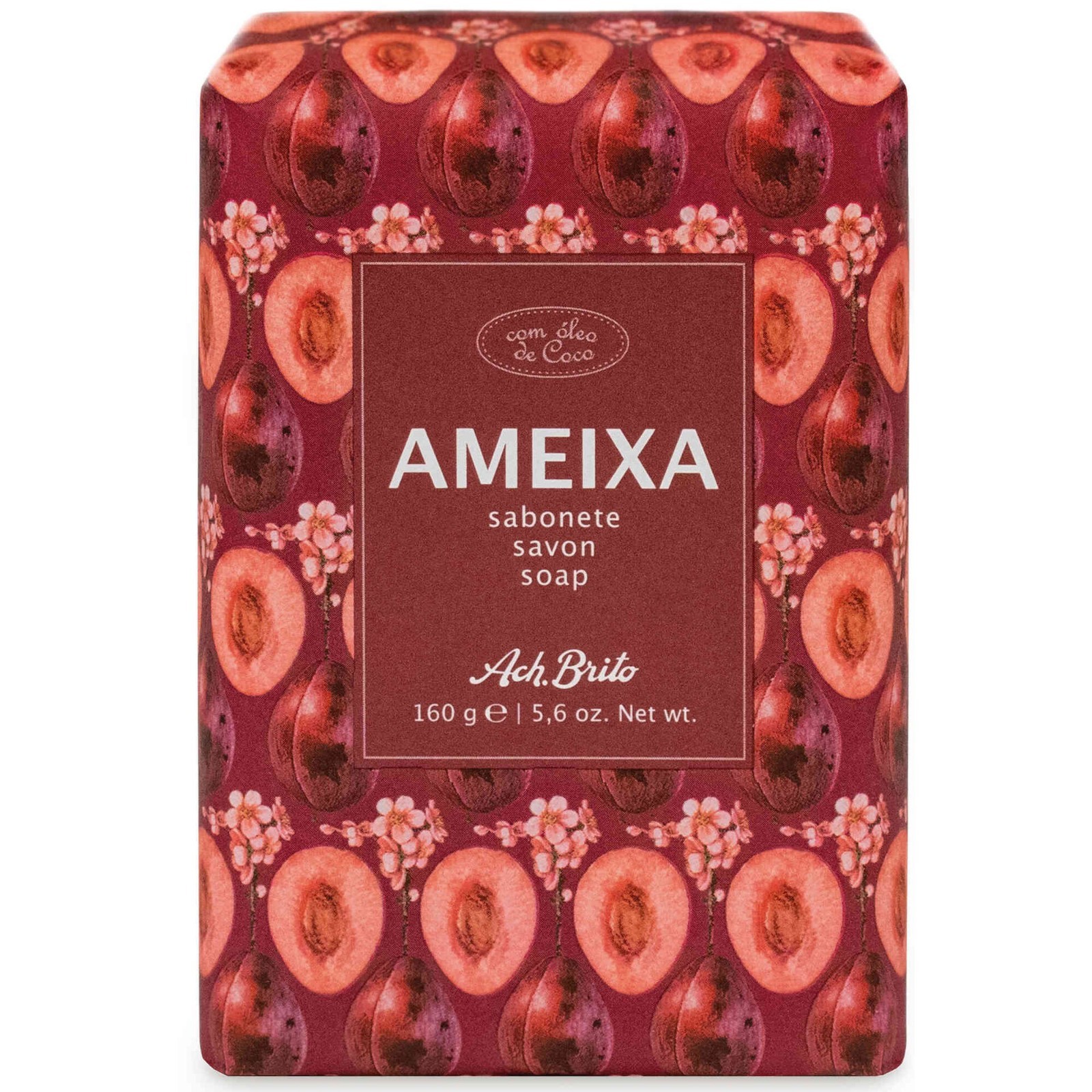 10 x Claus Porto Ach. Brito PLUM Solid Soap with Coconut Oil Body Face Hands