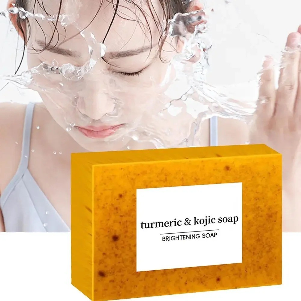 100g Turmeric Hand Made Soap, Lemon Acid Soap, Shower and Facial Soap Deep