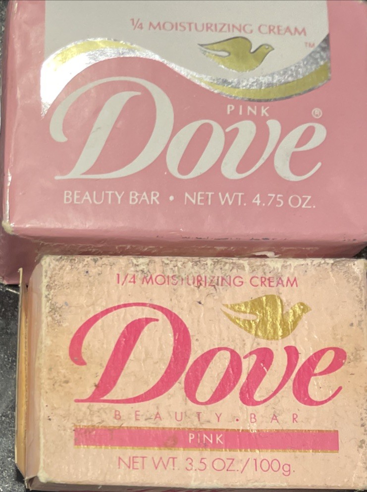2 VNTG Rare Pink Dove Beauty Bar Soap 1/4 Moisturizing Cream 4.75oz & 3.5oz NEW