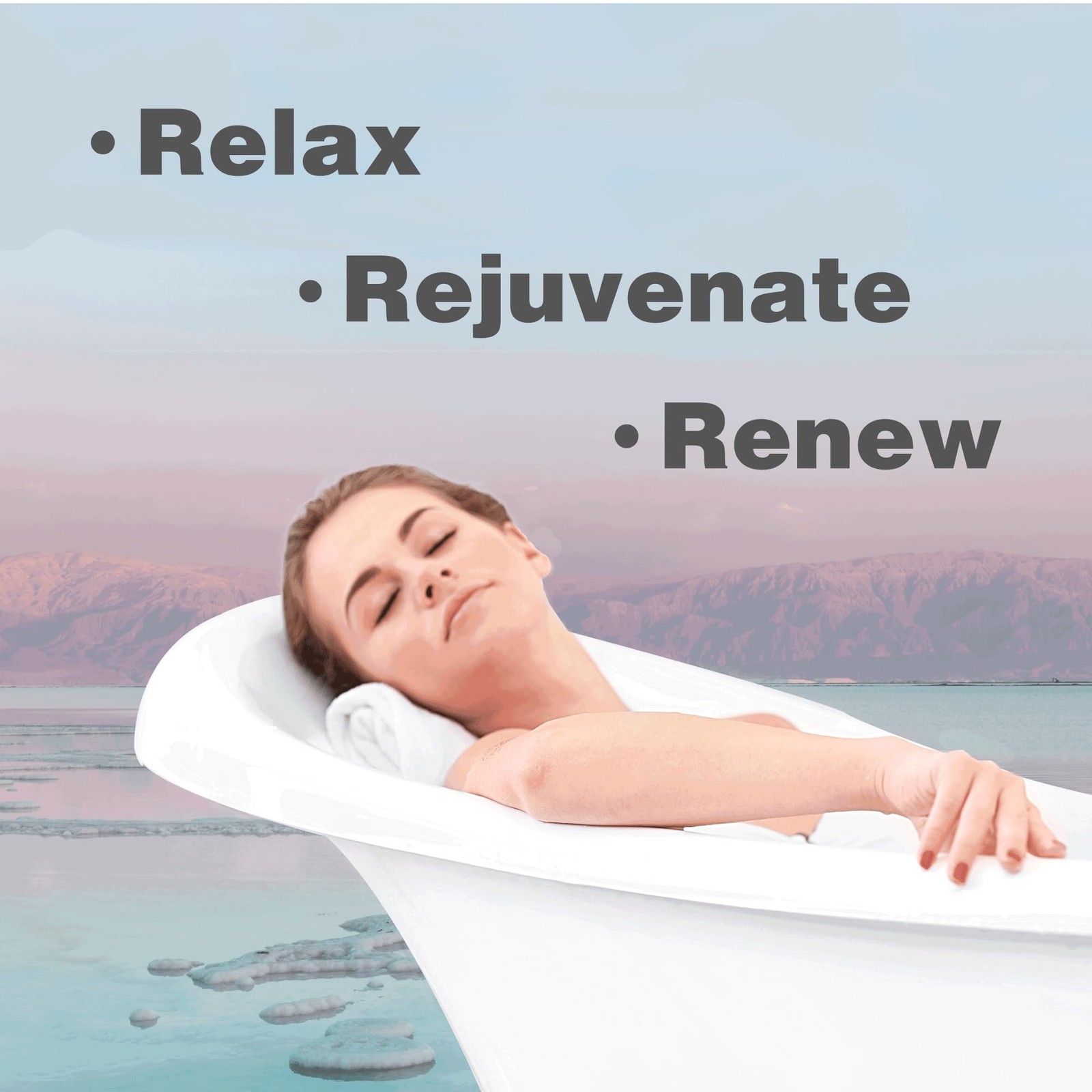 100% Pure Dead Sea Mineral Bath Salt 5Lb Frag Free Fragrance Free
