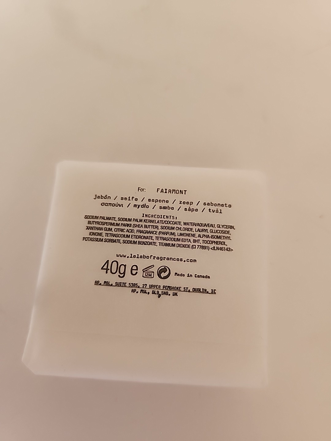 Le Labo Rose 31 Body Bar Soap 1.4oz New Fragrance Luxury Moisture Travel