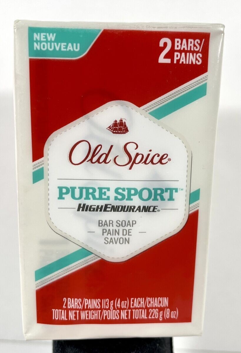 (2 pack) Old Spice Pure Sport High Endurance Bar Soap