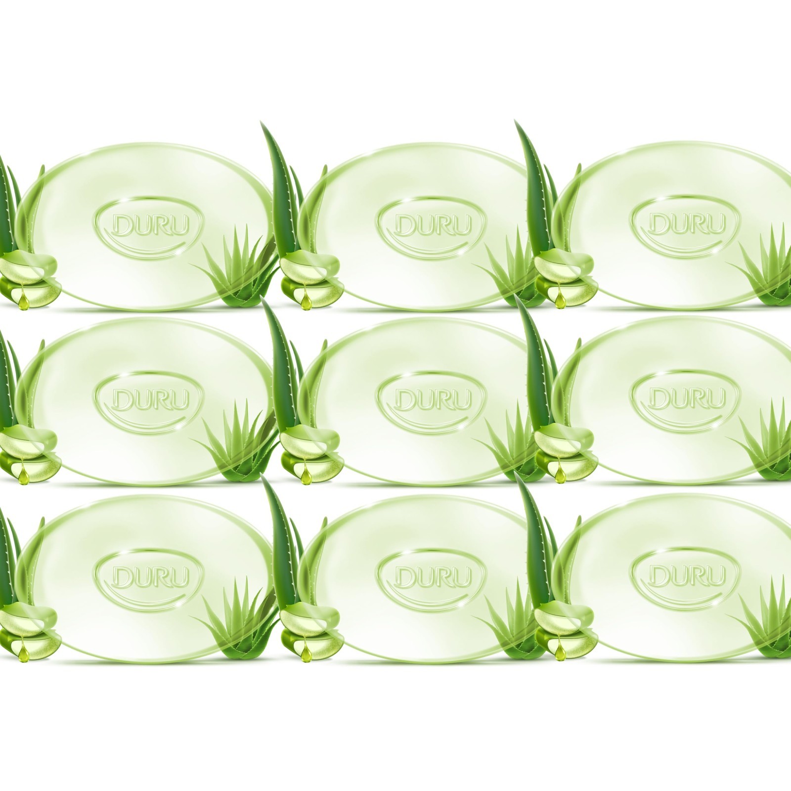 Aloe Vera Glycerin Soap – Vegan Moisturizing Bar for Sensitive Skin – 9 Pack