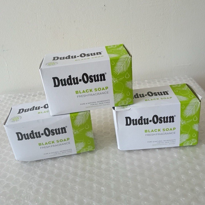 Dudu-Osun Black Soap Bar Multipack Fresh Scent All Natural Honey Shea Butter