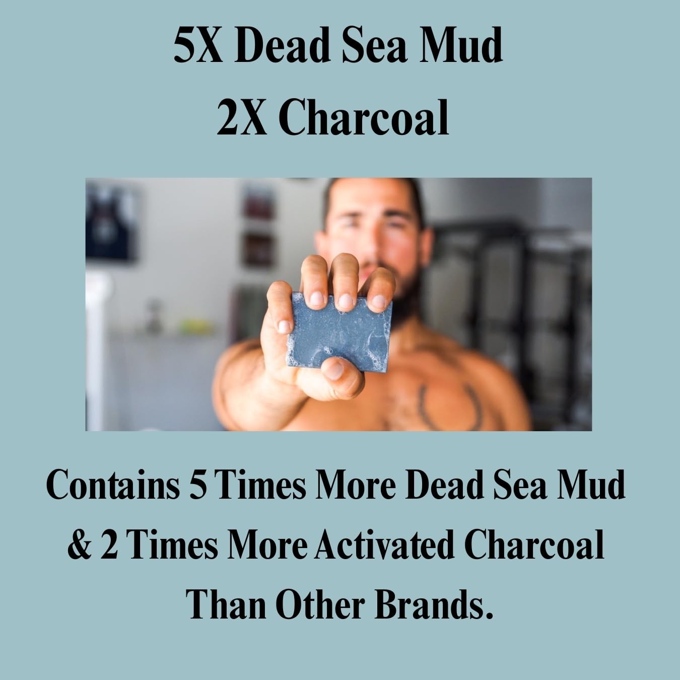 Nourishing Charcoal & Dead Sea Mud Soap – Perfect for Acne-Prone Skin