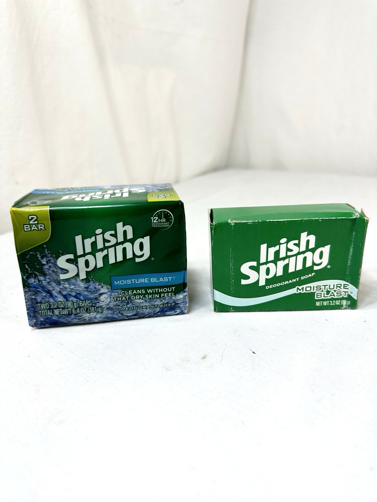 3 Irish Spring Bar Soap Moisture Blast Deodorant 3.2 Oz Lot NOS Sealed Free Ship