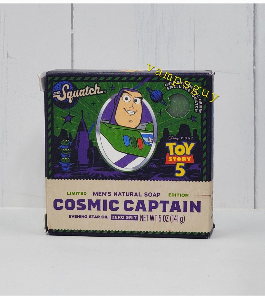 Dr. Squatch Limited Ed. Bar Soap Toy Story Buzz Cosmic Captain Zero Grit 5oz