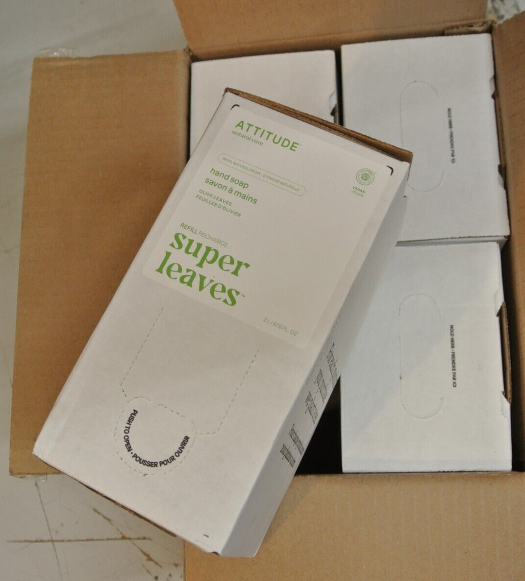 ATTITUDE Super Leaves Hand Soap, 4-2 Liter Refills – Olive Leaves