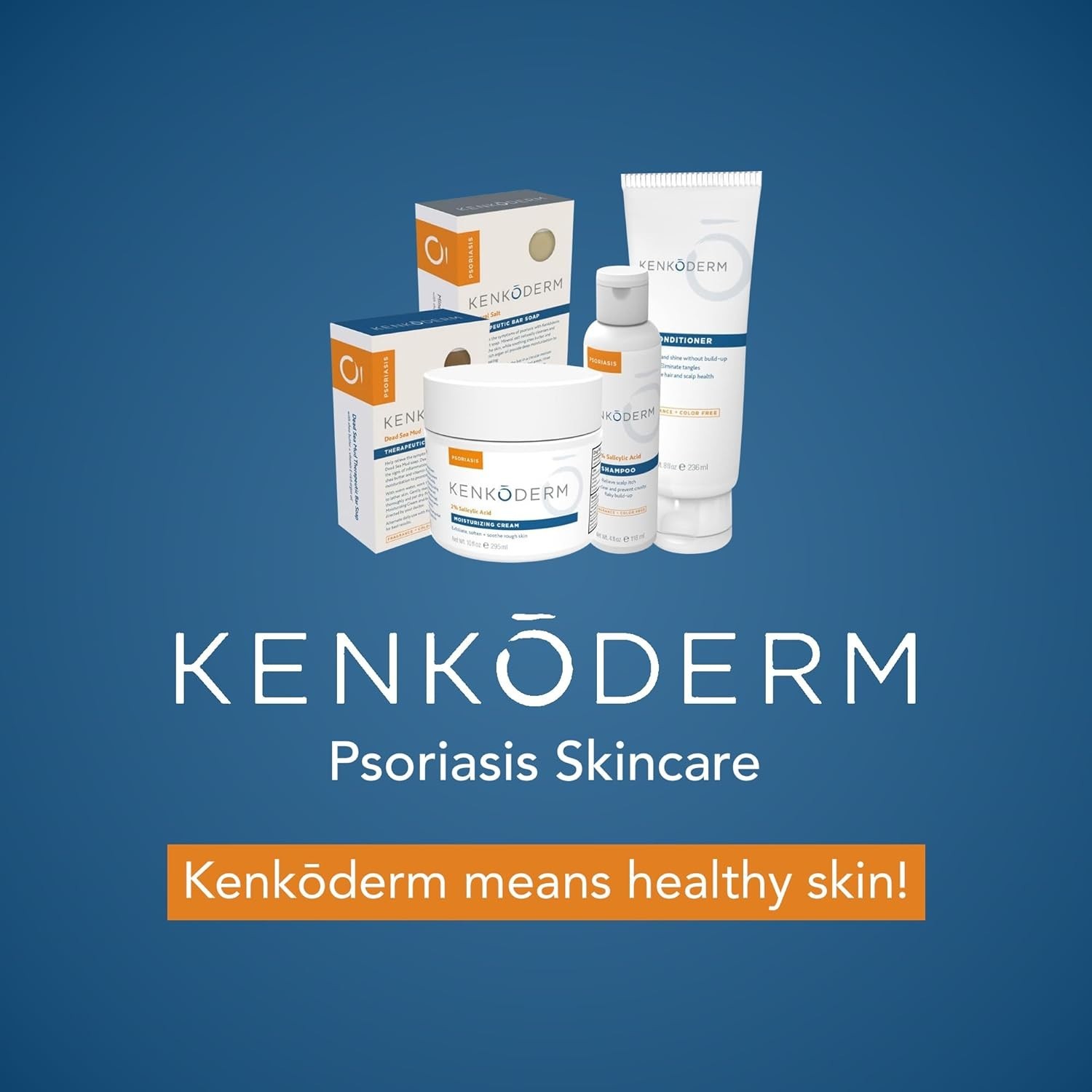 Kenkoderm Psoriasis Dead Sea Mud Soap with Argan Oil & 4.25 Ounce (Pack of 4)