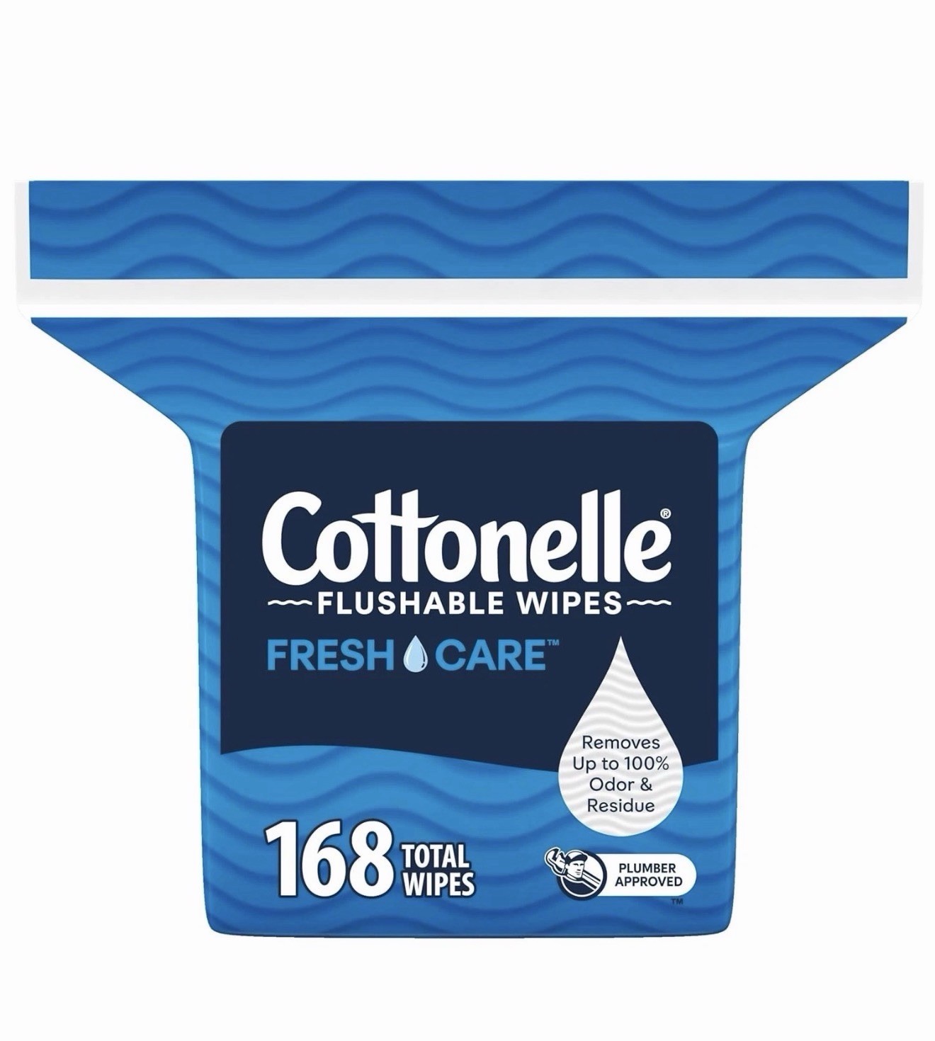 Cottonelle Fresh Care Flushable Wet Wipes, Adult Wet Wipes,168 Wipes Per Pack