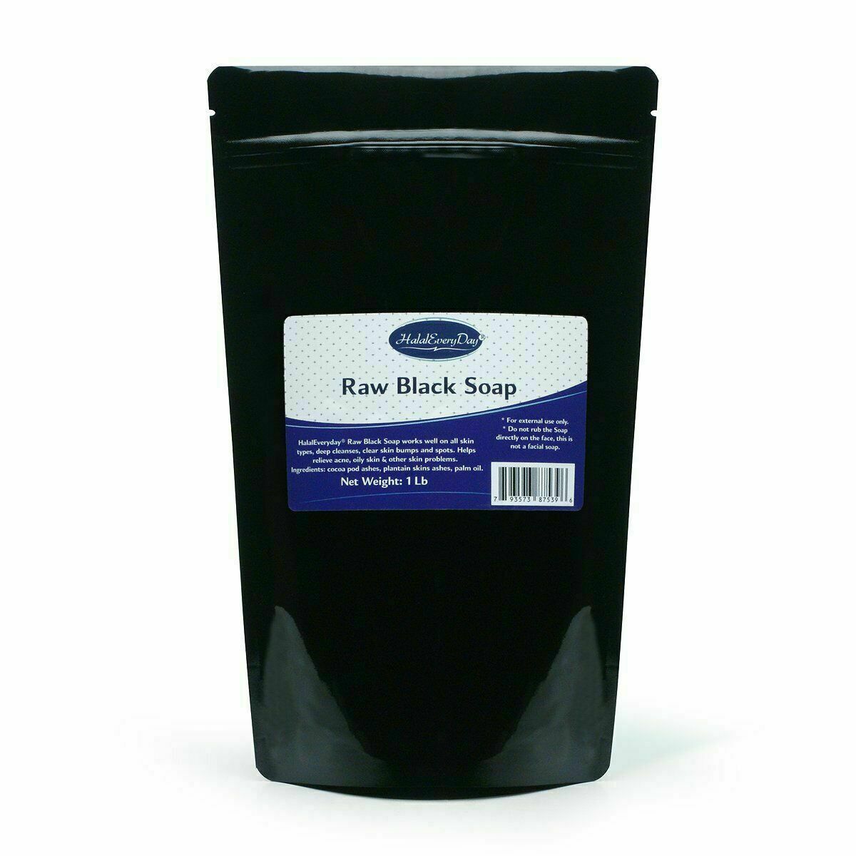 1 LB – Raw African Black Soap Bar PREMIUM QUALITY Organic Unrefined 100% Natural