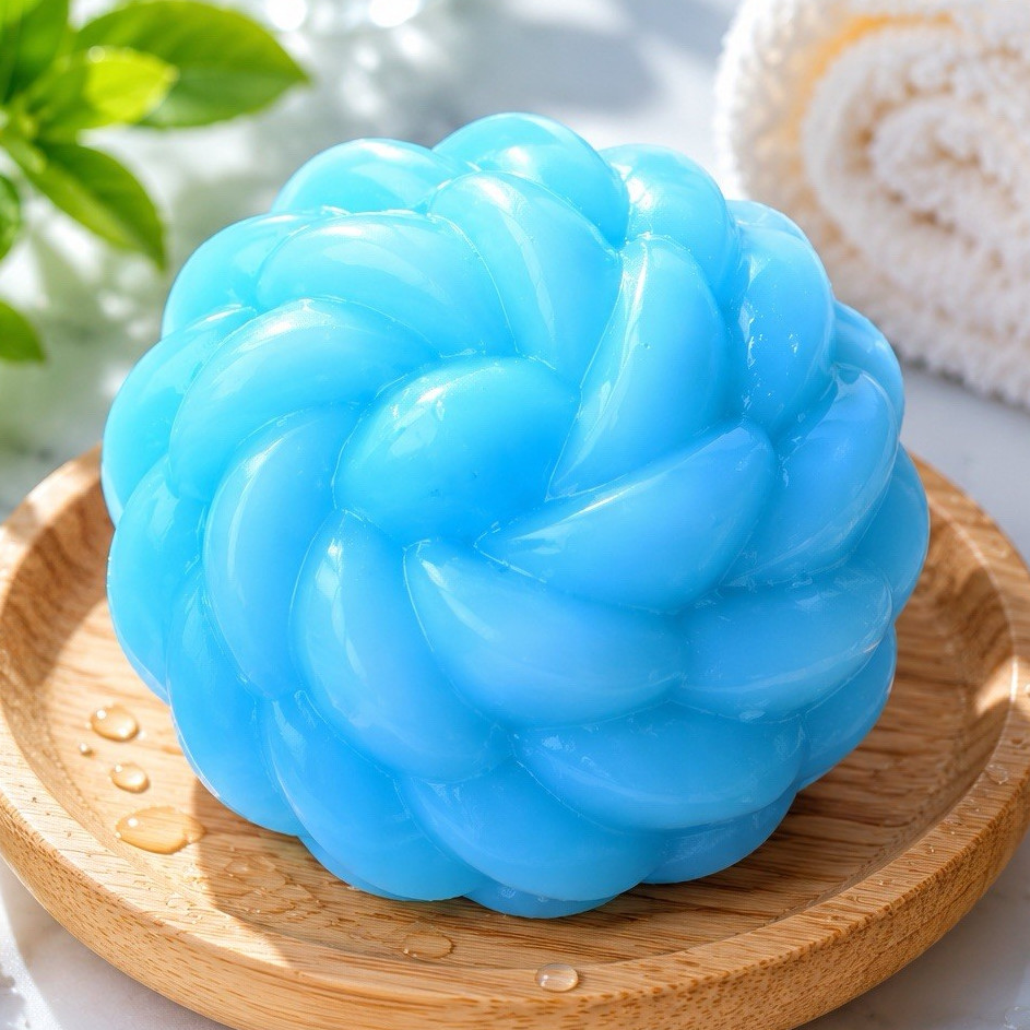 Pureza Natural GG Alumbre & Mint Body Bar Soap Blue Round Sensitive Skin
